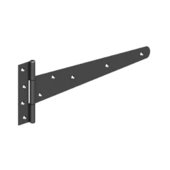 Box 10 Pairs 450mm Premium Black Medium Tee Hinge