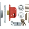 64mm Polished Chrome BS8621 Euro Deadlock Cylinder & Turn | 233 CP