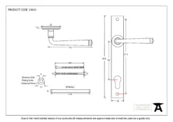 Set From The Anvil Black Avon Sprung Slimline Lever Espag. Lock Furniture | 33033 -Home Door & Window Hardware Store 33033.jpg.mst
