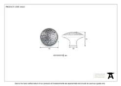 From The Anvil Pewter Large Beaten Cupboard Knob | 33625 -Home Door & Window Hardware Store 33625 v2.jpg.mst