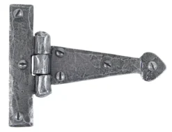 Pair From The Anvil Pewter 4" (108mm) Arrow Head T Hinge | 33774