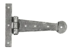 Pair From The Anvil Pewter 6 (152mm) Penny End T Hinge | 33788