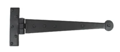 Pair From The Anvil Black 12" (305mm) Penny End T Hinge | 33989
