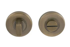 Antique Brass Bathroom Snib Thumbturn & Release | 34925