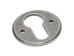 From The Anvil Pewter Round Regency Euro Escutcheon | 45122