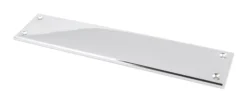 From The Anvil 300 X 65mm Polished Chrome Art Deco Finger Plate | 45390