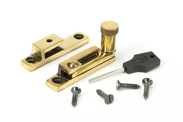 From The Anvil Aged Brass Brompton Quadrant Fastener - Narrow | 45478 2 From The Anvil Aged Brass Brompton Quadrant Fastener - Narrow | 45478 - Image 2