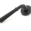 Set Matt Black Hammered Newbury Lever On Plain Rose | 45651