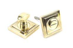 From The Anvil Aged Brass Bathroom Thumbturn & Snib Release (Square) | 45734