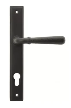 Set From The Anvil Aged Bronze Hammered Newbury Espagnolette Lever | 45773