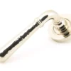 Set Polished Nickel Hammered Newbury Lever On Plain Rose | 46077 | 50045