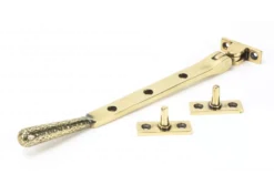 Anvil (8"") Aged Brass Hammered Newbury Casement Window Stay | 46144