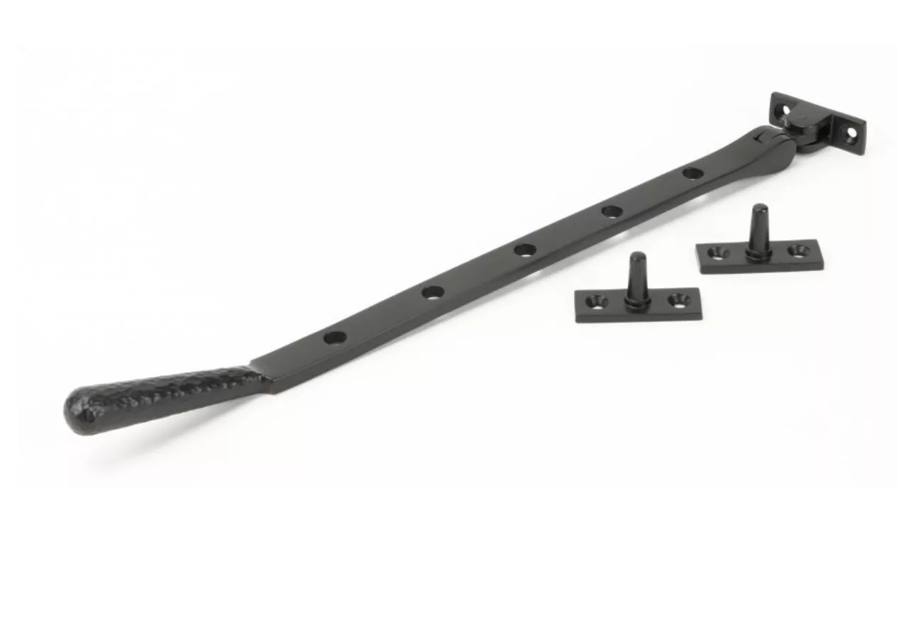 Anvil (12"") Aged Bronze Hammered Newbury Casement Window Stay | 46155 1 Anvil (12"") Aged Bronze Hammered Newbury Casement Window Stay | 46155