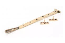 Anvil (12"") Polished Bronze Hammered Newbury Casement Window Stay | 46158