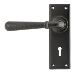 Set From The Anvil Aged Bronze Hammered Newbury Lever Lock | 46221