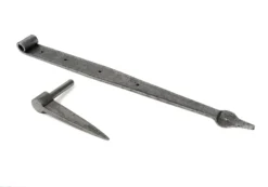 Pair From The Anvil 24" Pewter Band & Spike Hinge | 46382 -Home Door & Window Hardware Store 46382 2 l.jpg.mst