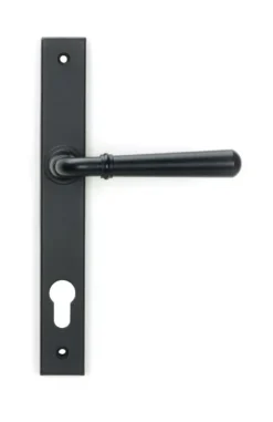 Set Matt Black Newbury Slimline Lever Espag. Lock Set | 46413