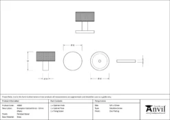 Anvil Polished Nickel Brompton 32mm Cabinet Knob (plain) | 46862 -Home Door & Window Hardware Store 46862 drawing.jpg.mst