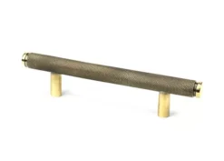 Aged Brass 156mm Full Knurled Brompton Small Pull Handle | 46894 13 Aged Brass 156mm Full Knurled Brompton Small Pull Handle | 46894 -Home Door & Window Hardware Store 46894 main s.jpg.mst