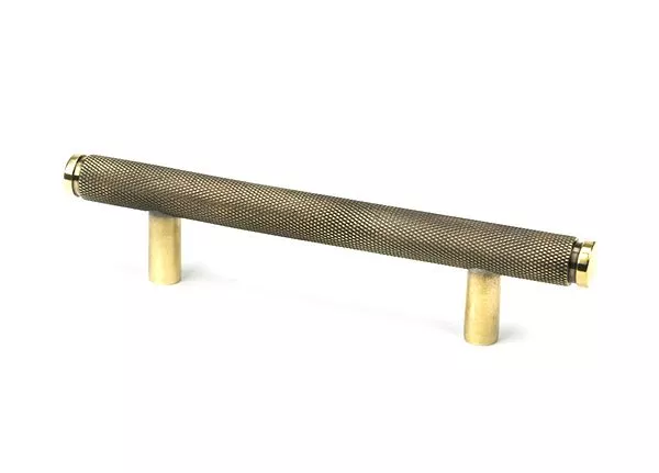 Aged Brass 156mm Full Knurled Brompton Small Pull Handle | 46894 7 Aged Brass 156mm Full Knurled Brompton Small Pull Handle | 46894 - Image 7