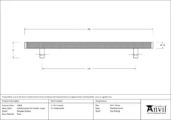 Polished Chrome 284mm Full Knurled Brompton Large Pull Handle | 46899 -Home Door & Window Hardware Store 46899 drawing.jpg.mst
