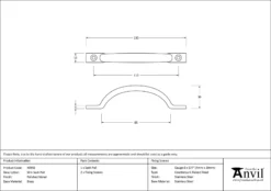 From The Anvil Polished Nickel Slim Sash Pull | 46956 -Home Door & Window Hardware Store 46956 drawing.jpg.mst