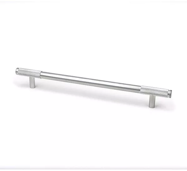 Satin Chrome 284mm Half Knurled Brompton Large Pull Handle | 47155 7 Satin Chrome 284mm Half Knurled Brompton Large Pull Handle | 47155 - Image 7