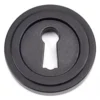 From The Anvil Matt Black Standard Round Art Deco Rose Escutcheon | 49537