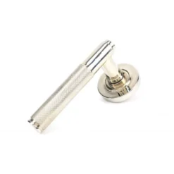 Polished Nickel Brompton Lever On Plain Rose - Unsprung | 50001