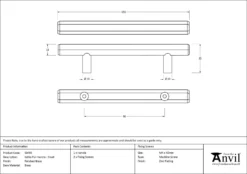 Polished Brass 156mm Small Kahlo Pull Handle | 50495 -Home Door & Window Hardware Store 50495 drawing.jpg.mst