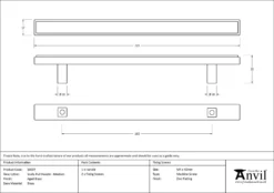 Aged Brass 220mm Medium Scully Pull Handle | 50507 -Home Door & Window Hardware Store 50507 drawing.jpg.mst