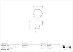 Anvil Polished Nickel Kahlo 38mm Cabinet Knob| 50517 9 Anvil Polished Nickel Kahlo 38mm Cabinet Knob| 50517 -Home Door & Window Hardware Store 50517 drawing.jpg.mst