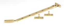 Polished Brass 12" Brompton Knurled Casement Window Stay | 50617 -Home Door & Window Hardware Store 50617 main s.jpg.mst