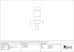 Anvil Aged Brass Albers 25mm Cabinet Knob | 50680 12 Anvil Aged Brass Albers 25mm Cabinet Knob | 50680 -Home Door & Window Hardware Store 50680 drawing.jpg.mst