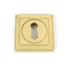 From The Anvil Satin Brass Round Escutcheon (Square) | 50875
