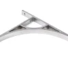 Satin Chrome Tyne Shelf Bracket (260mm X 200mm)
