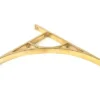 Polished Brass Tyne Shelf Bracket (314mm X 250mm)