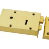 From The Anvil Polished Brass Small Left Hand Rim Lock | 83577