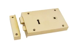 From The Anvil Polished Brass Large Right Hand Rim Lock | 83588