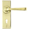 Set From The Anvil Aged Brass Avon Lever Lock Furniture | 90358