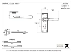 Set From The Anvil Aged Bronze Newbury Lever Bathroom Furniture | 91437 -Home Door & Window Hardware Store 91437 drawing.jpg.mst