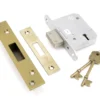 From The Anvil 64mm PVD Brass British Standard 5 Lever Deadlock | 91831