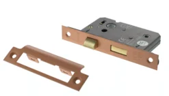 Urban Satin Copper 76mm (3") CE Mortice Bathroom Lock | ALKBATH3USC