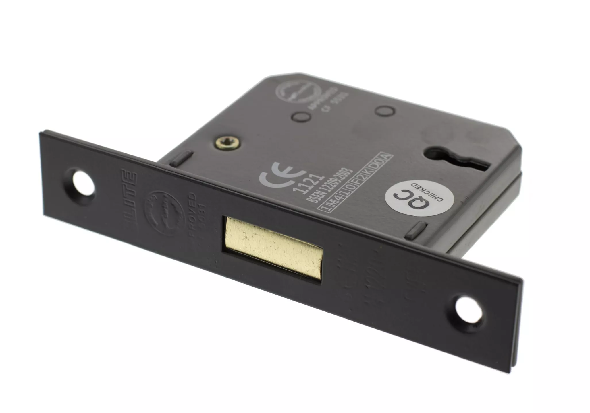 Matt Black 2.5" 3 Lever Key Mortice Deadlock | ALKDEAD3LK25MB 1 Matt Black 2.5" 3 Lever Key Mortice Deadlock | ALKDEAD3LK25MB