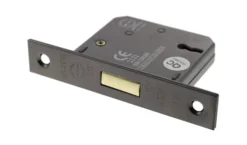 Black Nickel 3" 3 Lever Key Mortice Deadlock | ALKDEAD3LK3BN