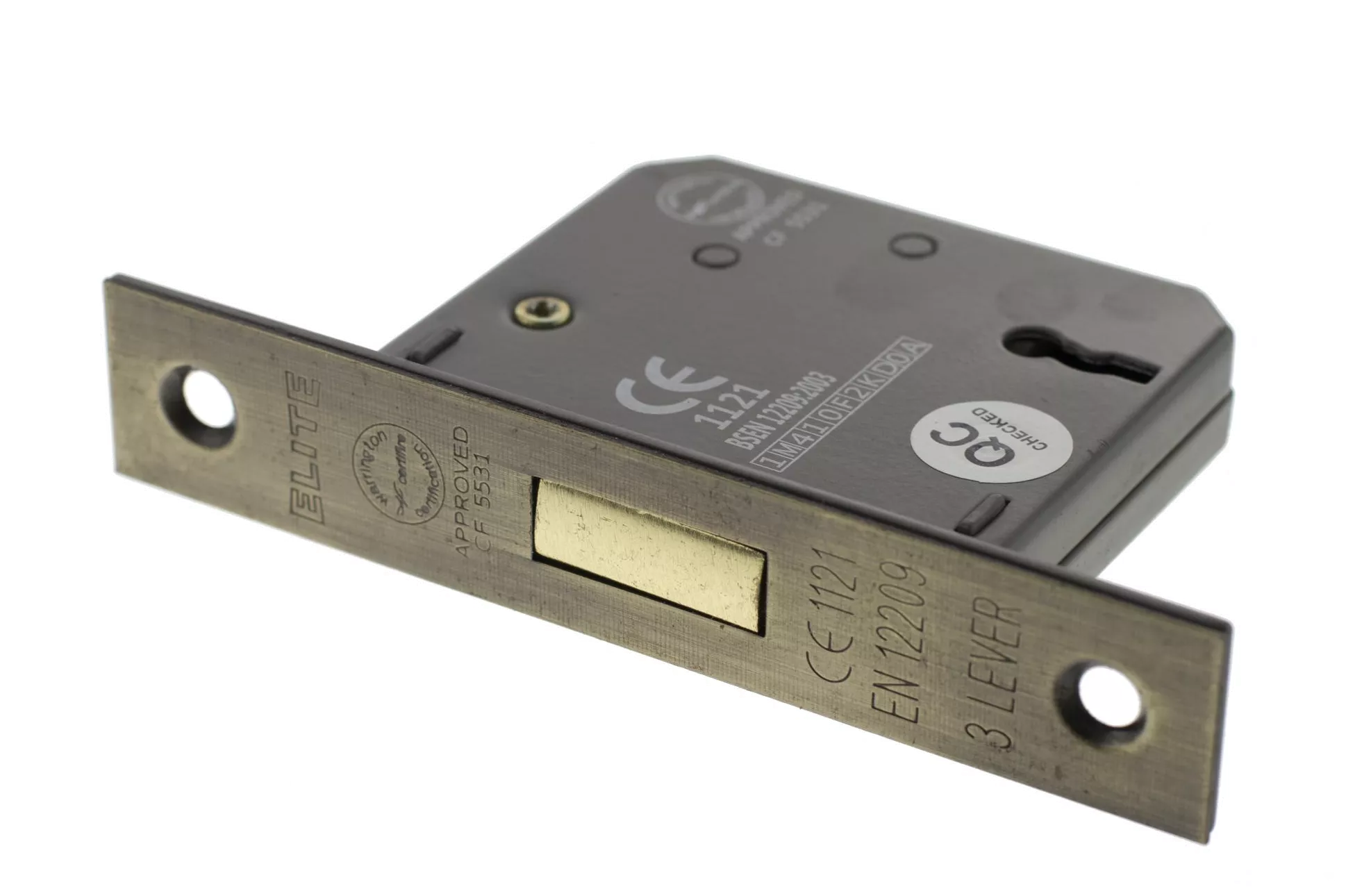 Matt Antique Brass 3" 3 Lever Key Mortice Deadlock | ALKDEAD3LK3MAB 1 Matt Antique Brass 3" 3 Lever Key Mortice Deadlock | ALKDEAD3LK3MAB