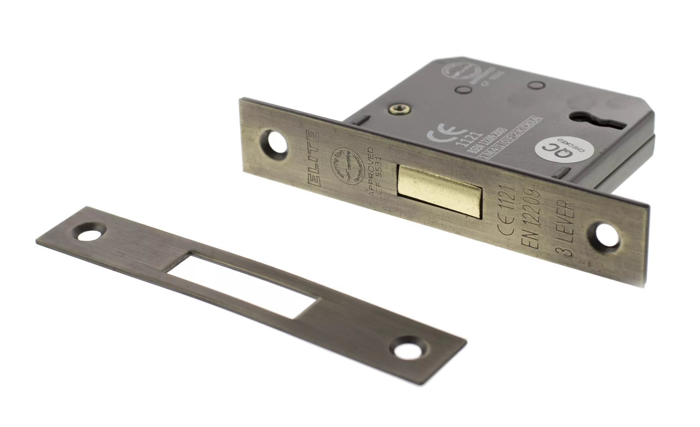 Matt Antique Brass 3" 3 Lever Key Mortice Deadlock | ALKDEAD3LK3MAB 2 Matt Antique Brass 3" 3 Lever Key Mortice Deadlock | ALKDEAD3LK3MAB - Image 2