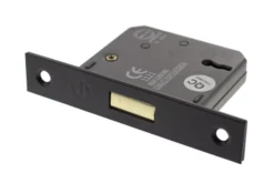 Matt Gun Metal 3" 3 Lever Key Mortice Deadlock | ALKDEAD3LK3MBN