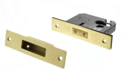 Satin Brass 3" Euro Cylinder Mortice Deadlock | ALKDEADE3SB