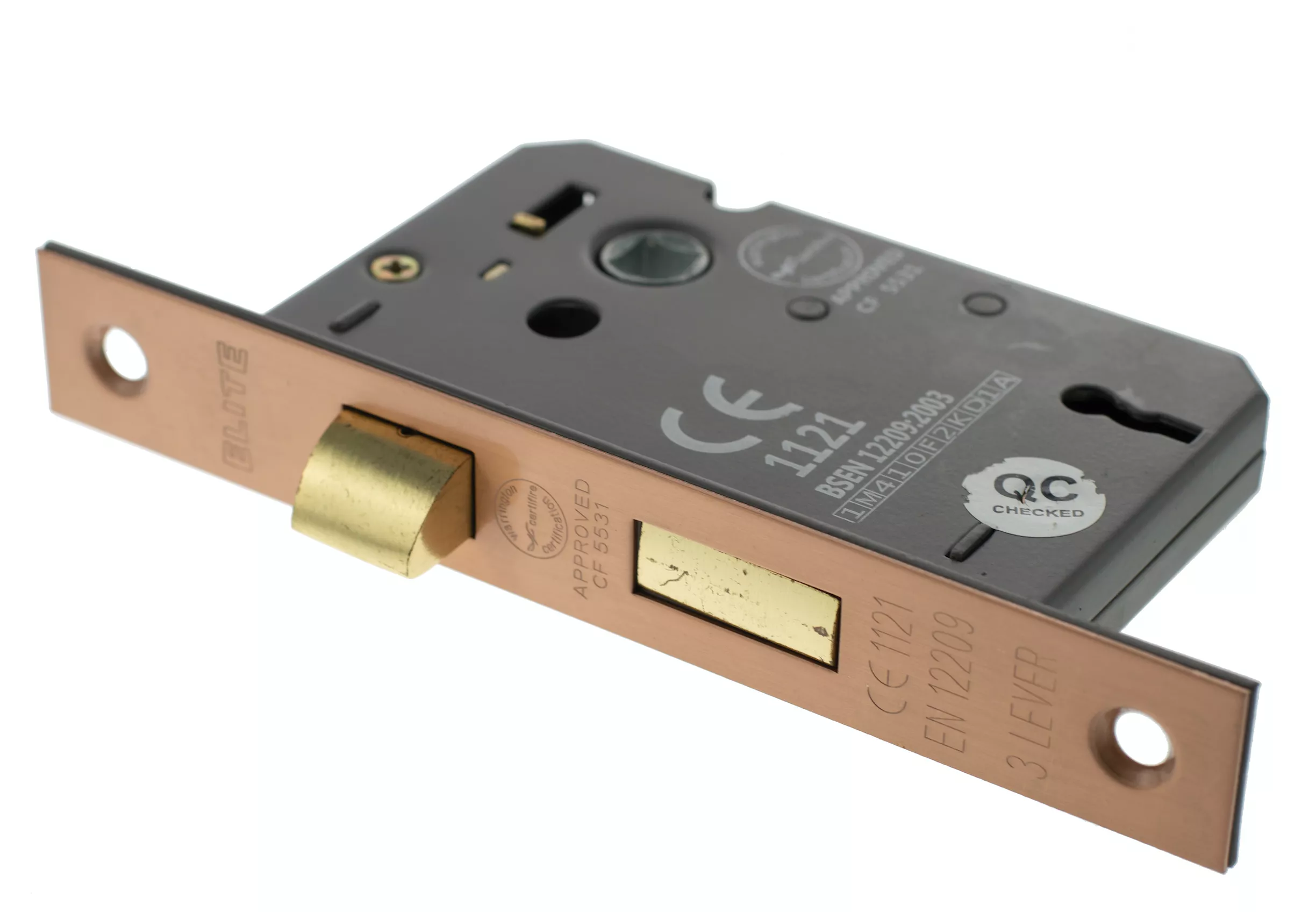 Urban Satin Copper 63mm (2.5") 3 Lever Standard Key Sashlock | ALKSASH3LK25USC 2 Urban Satin Copper 63mm (2.5") 3 Lever Standard Key Sashlock | ALKSASH3LK25USC - Image 2